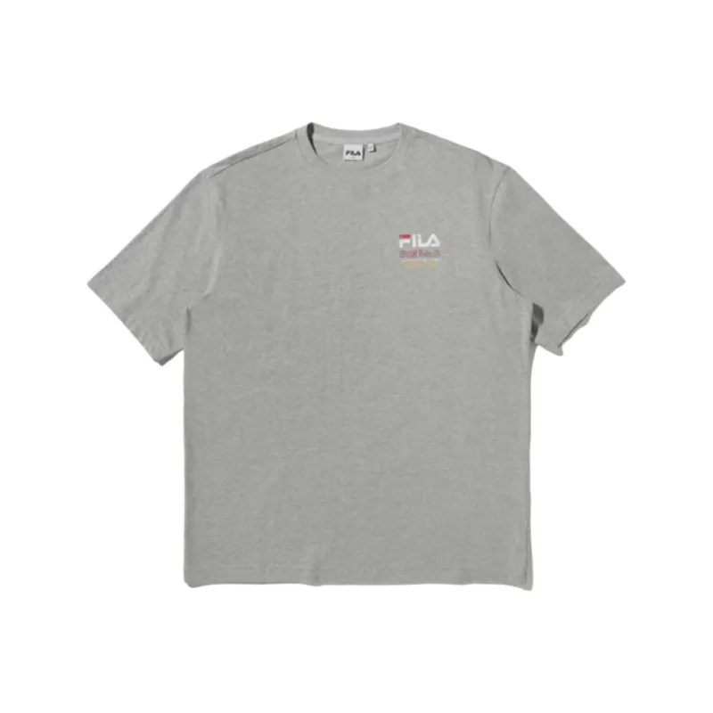 FILA T Shirt Unisex Light Gray L ML-1