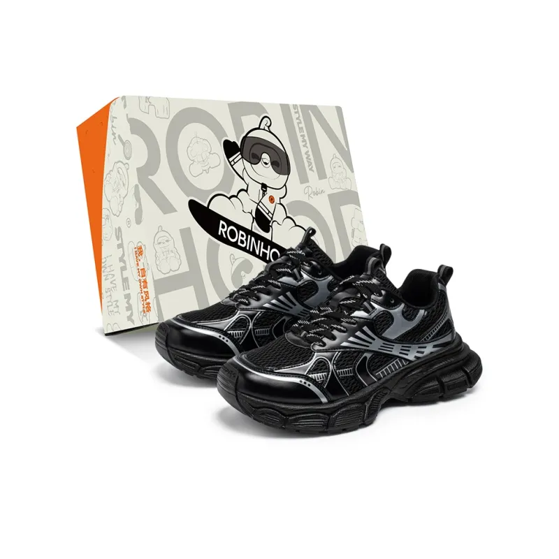 ROBINHOOD Slip Resistant, Abrasion Resistant, Breathable, Lightweight Low Top Chunky Sneakers Men's Box Included-0