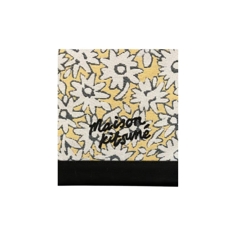 Maison Kitsune Floral print Tote Bag-3