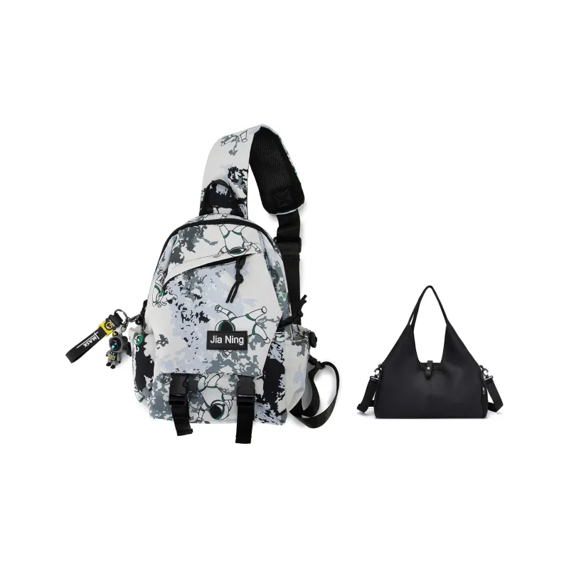 TAKI Nylon Commute Versatile Shoulder Bag, Crossbody Bag Regular Unisex Black/Yellow/Blue/Green-20