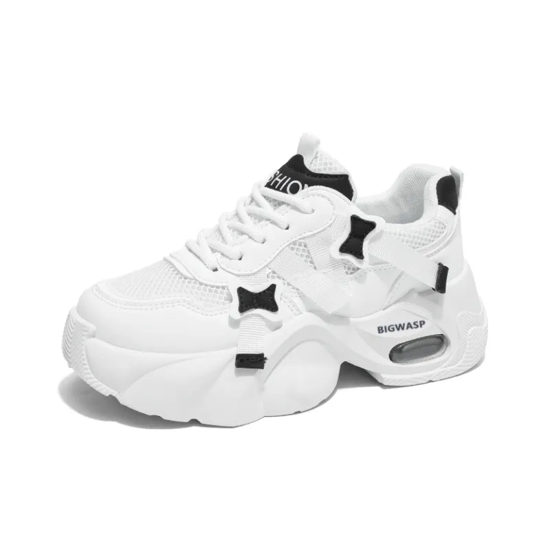 BIGWASP Anti Slip Wear Resistant Low Top Chunky Sneakers Women's-1