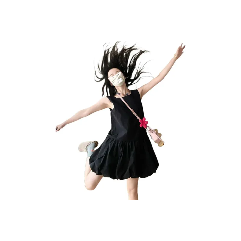 GOSO Sleeveless Dresses Women's Black-0