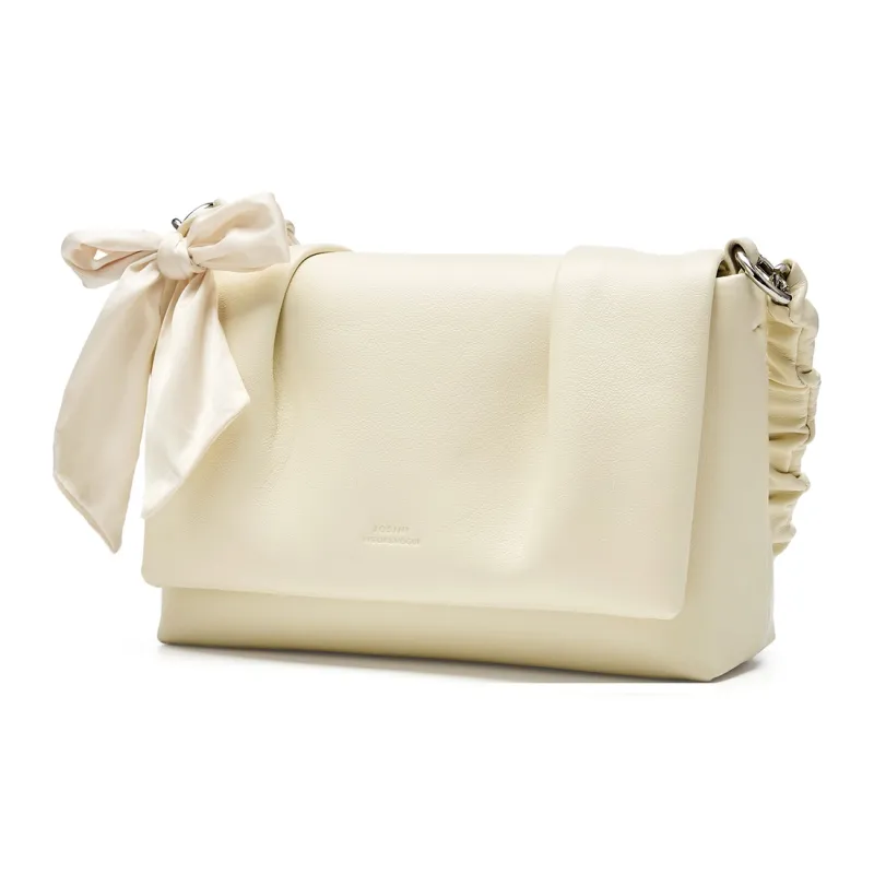JOSINY Synthetic Leather Shoulder Bag Women's Nude Pink/Ecru-5