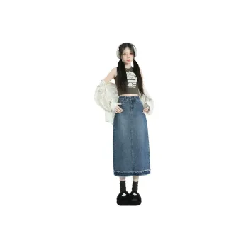 YINLEI Denim Long Skirt Women's