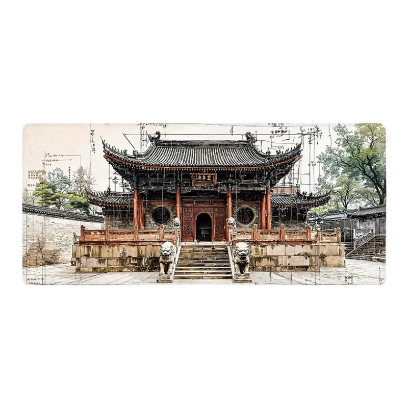 DANYIN Extra Large Premium Chinese Style Keyboard Pad For Men's Computer Desktop, Esports Gaming Mouse Pad Mouse Pads-9