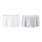 M1746-A Set-Sports Boxer-White+Light Gray (2 Pack)