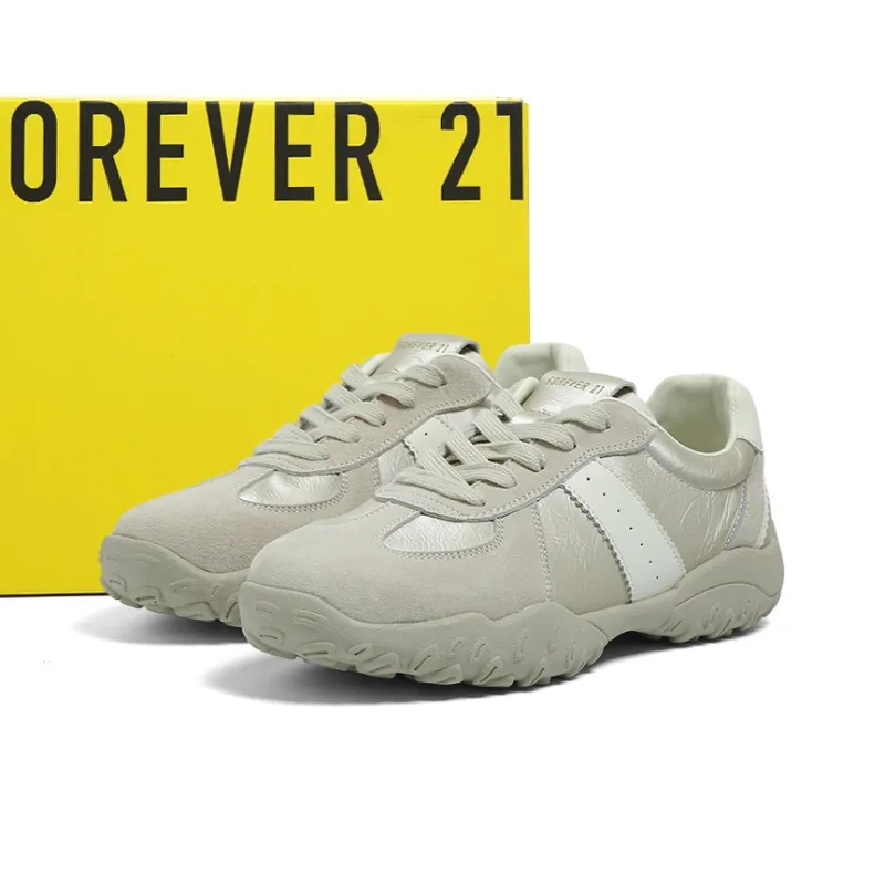 FOREVER 21 Abrasion Resistant Slip Resistant Low Top Casual Shoes Women's Beige-5