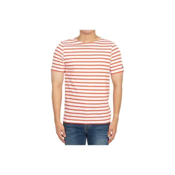 SAINT JAMES T Shirt Men's White Red