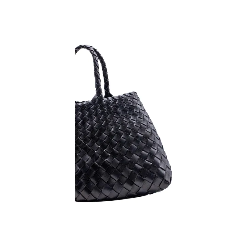 Dragon Diffusion Buffalo Calfskin Handbag Trumpets Women's Black-3