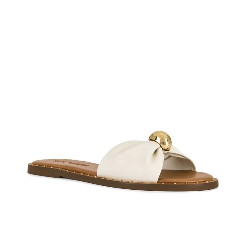 STEVE MADDEN Abrasion Resistant Slide Slippers Women's White-2