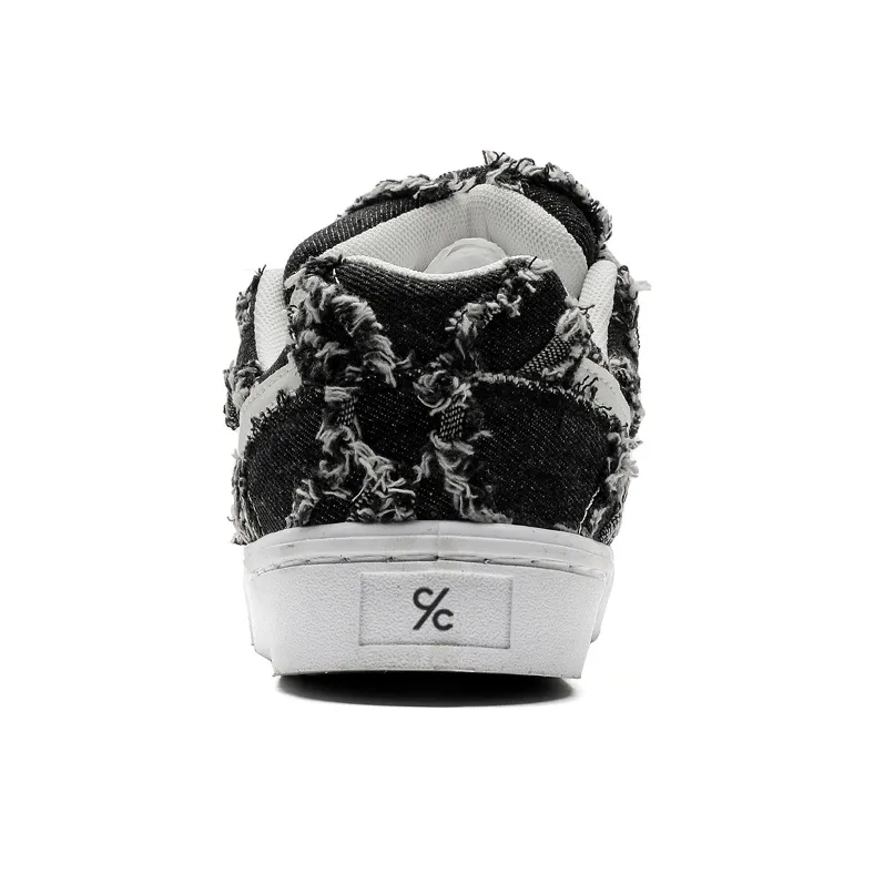 Colorful Creations Skateboard Shoes Unisex Low Top Denim Blue/Denim Black-9