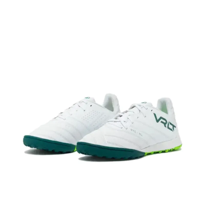 DECATHLON FG Firm Ground Anti Slip Wear Resistant Soccer Shoes Men's White Green-1