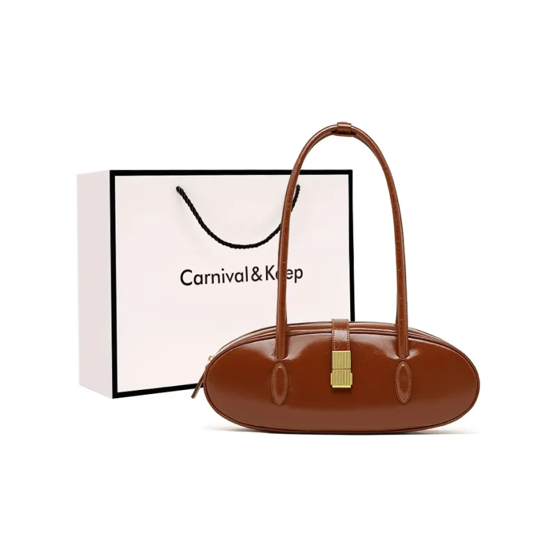 Carnival Keep Top Grain Cow Leather Shoulder Bag Regular Women's Multicolor-5