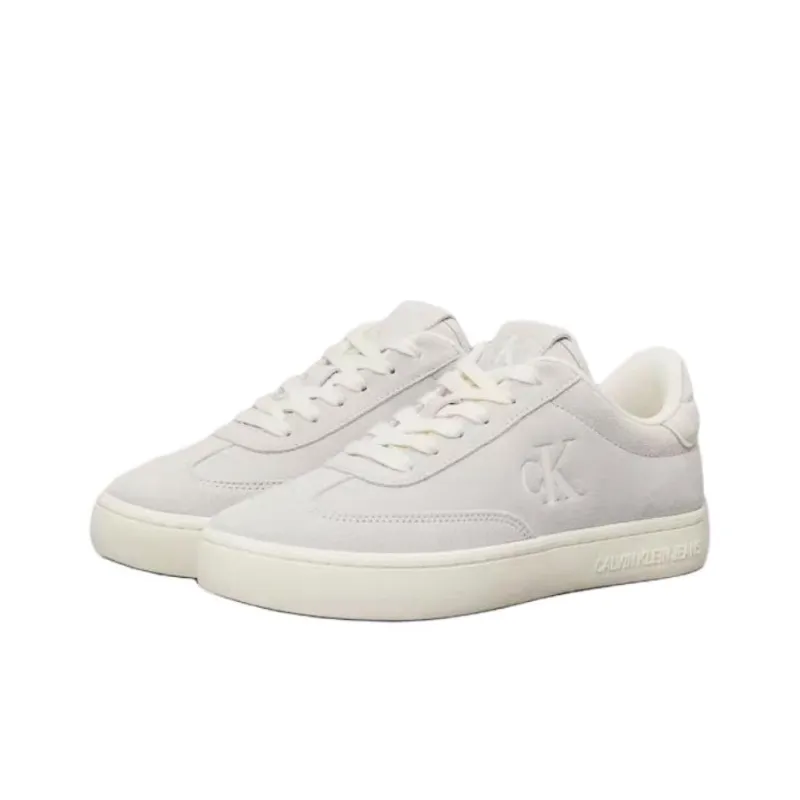 CKJ CALVIN KLEIN JEANS Low Top Skateboard Shoes Women's Gray-2