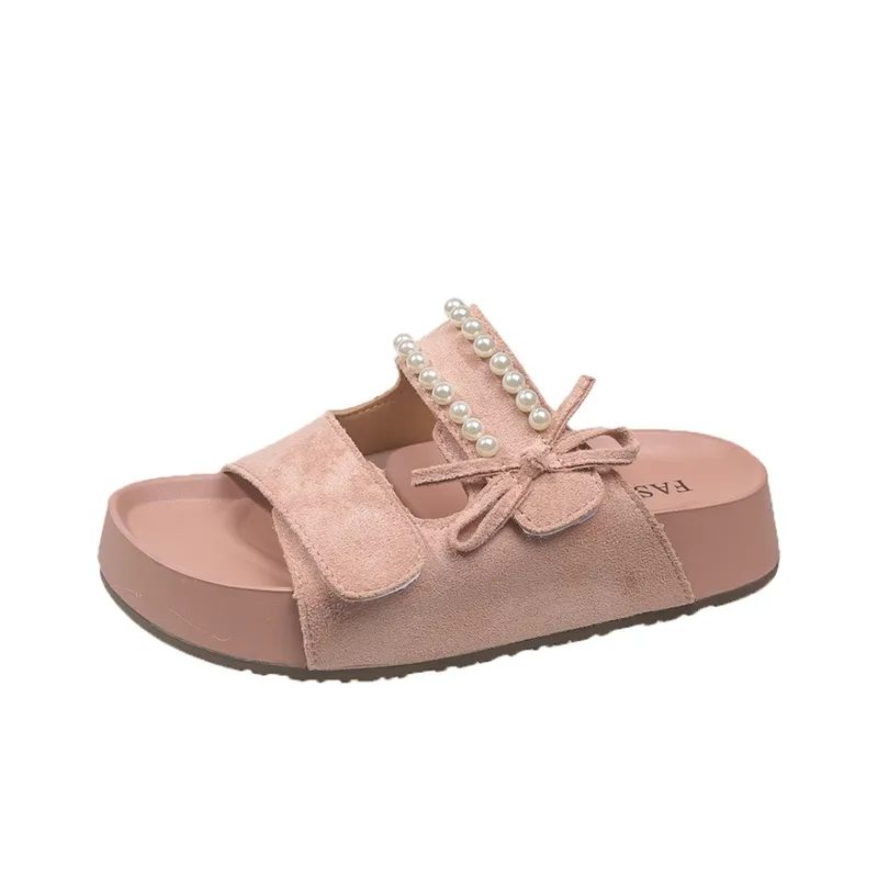 WUJI Rubber Sole Slip Resistant Abrasion Resistant Slide Slippers Women's-4