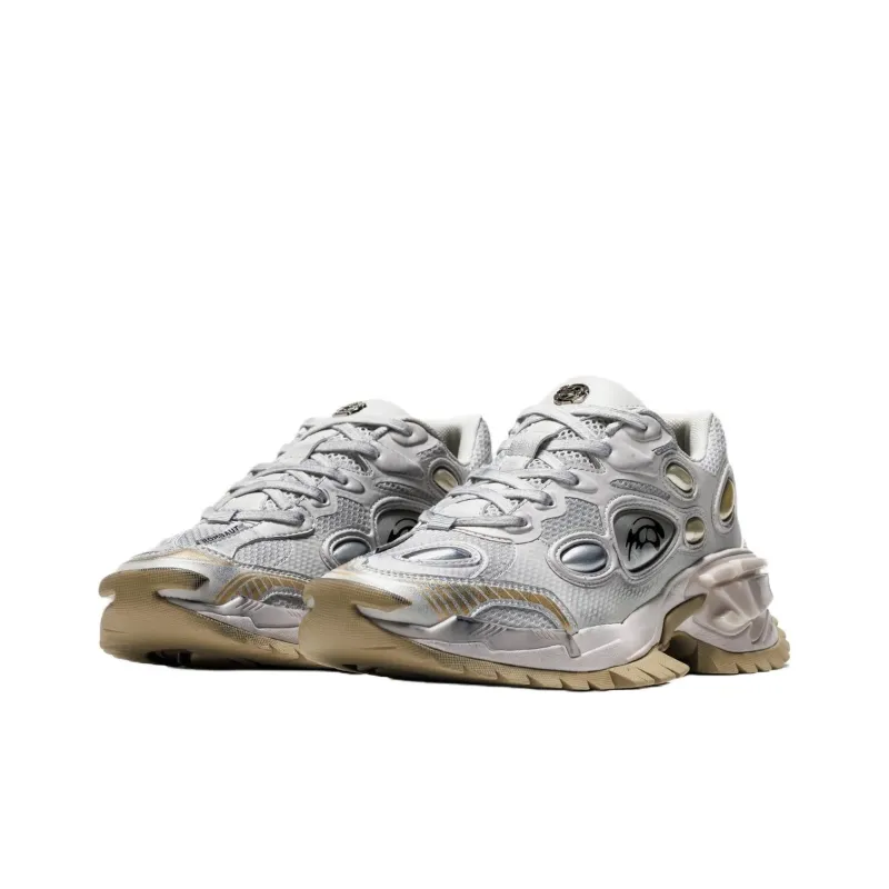 ROMBAUT NUCLEO Low Top Chunky Sneakers Men's Silver-1