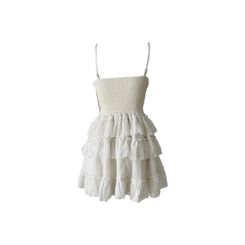 Manekniv Slip Dresses Women's Cream White-1