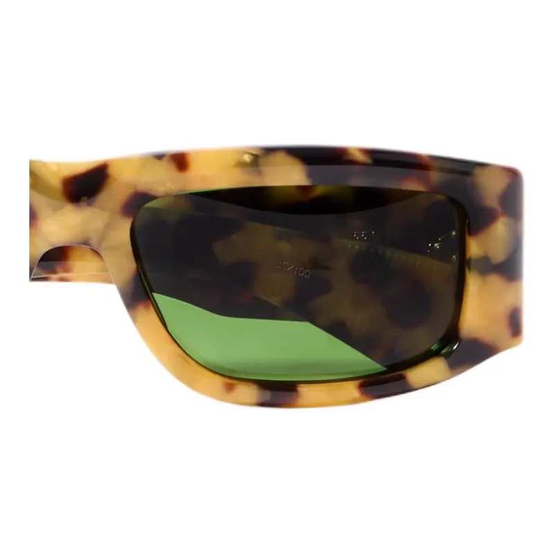 JACQUES MARIE MAGE Acetate Irregular Shape Sunglasses Unisex Tortoiseshell-2