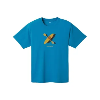 MONTBELL SS25 T Shirt Unisex Turquoise Blue