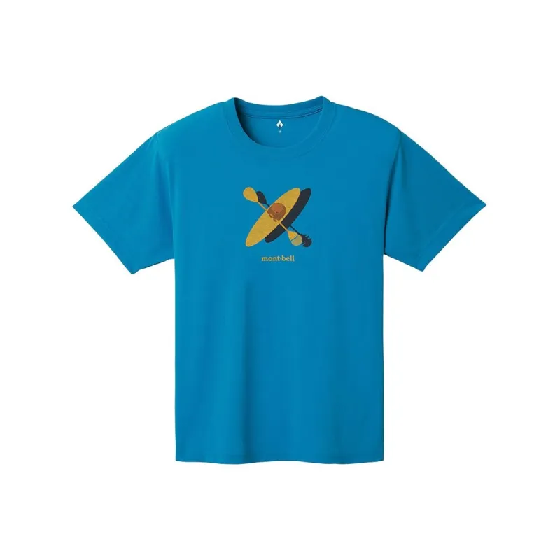 MONTBELL SS25 T Shirt Unisex Turquoise Blue-0