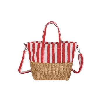 Ceion Keust Oxford Tote Bag, Shoulder Bag, Handbag Women's Red/Blue