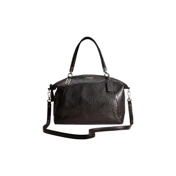 COACH Kelsey Leather Briefcase Handbag Shoulder Bag Crossbody Bag Small Size Women's Black