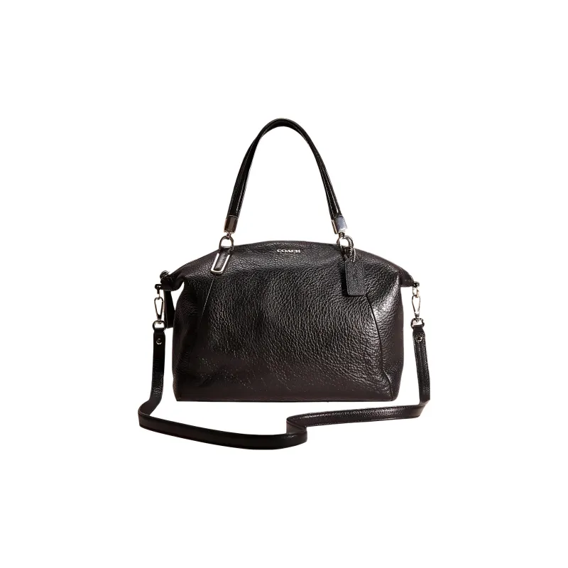 COACH Kelsey Leather Briefcase Handbag Shoulder Bag Crossbody Bag Small Size Women's Black-0