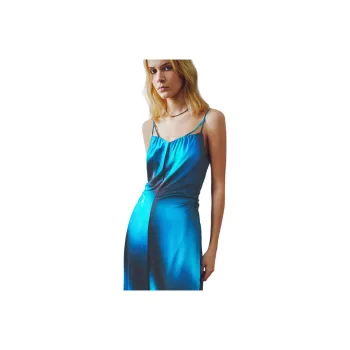 COVERINS Slip Dresses Women's Peacock Blue