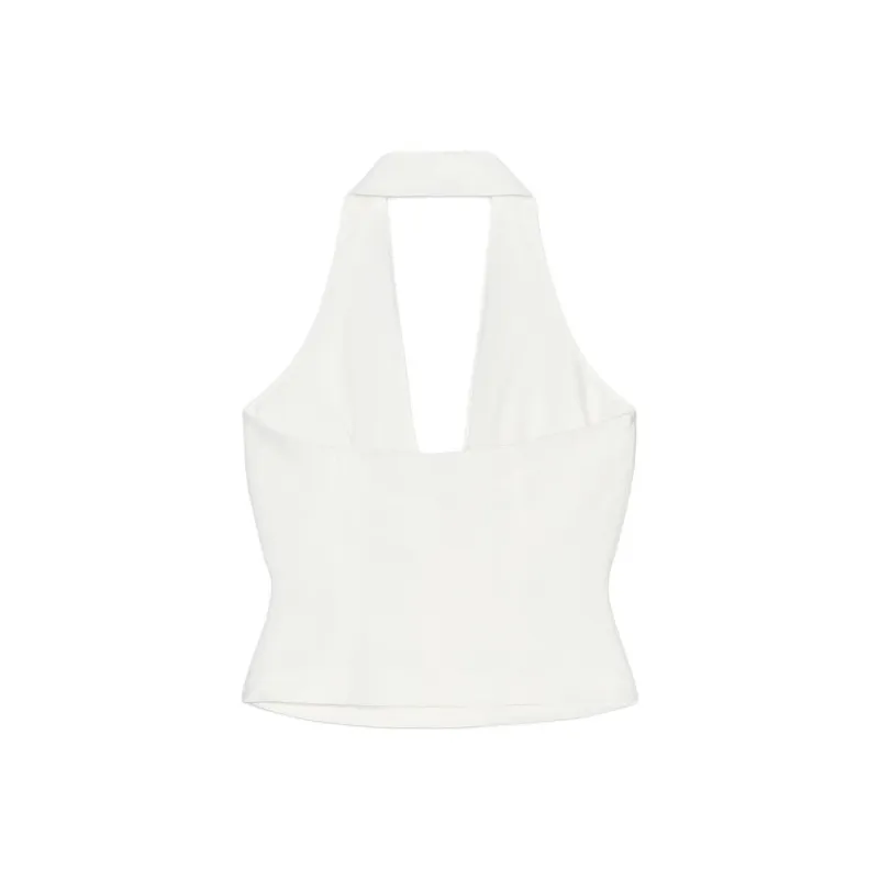 ZARA Tank Tops Women's White-1
