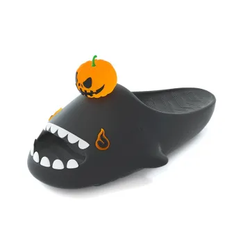 HelloSlippers Sharkicks Pumpkin, Slide Slippers Unisex
