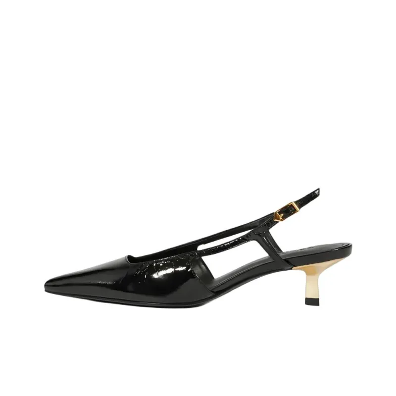 Schutz Slim Heel High Heels 4cm Women's Black-0
