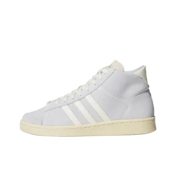 Adidas Originals Anti Slip Wear Resistant High Top Skateboard Shoes Women's Light White violet