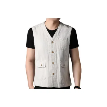 PIERRE CARDIN Vests Men Light Khaki