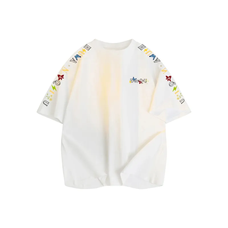HUANQIU Short Sleeved T Shirts Unisex-6