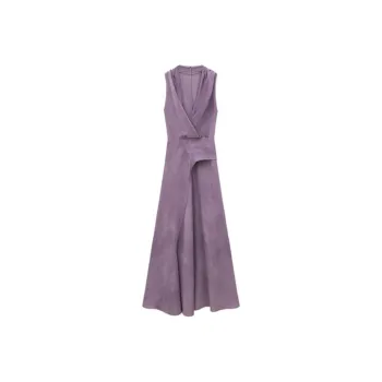 ADXKM Sleeveless Dresses Women's Light Lavender