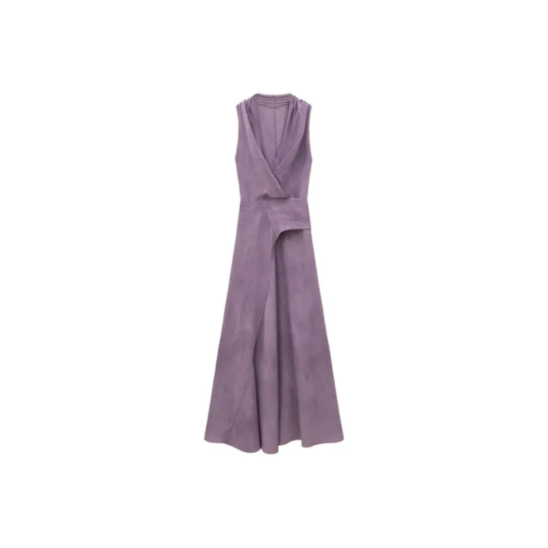 ADXKM Sleeveless Dresses Women's Light Lavender-0