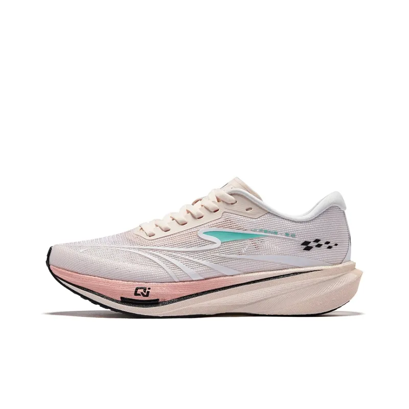 Erke Extreme Wind 3.0 Running Shoes Women's Low Top Pink Elke White-0