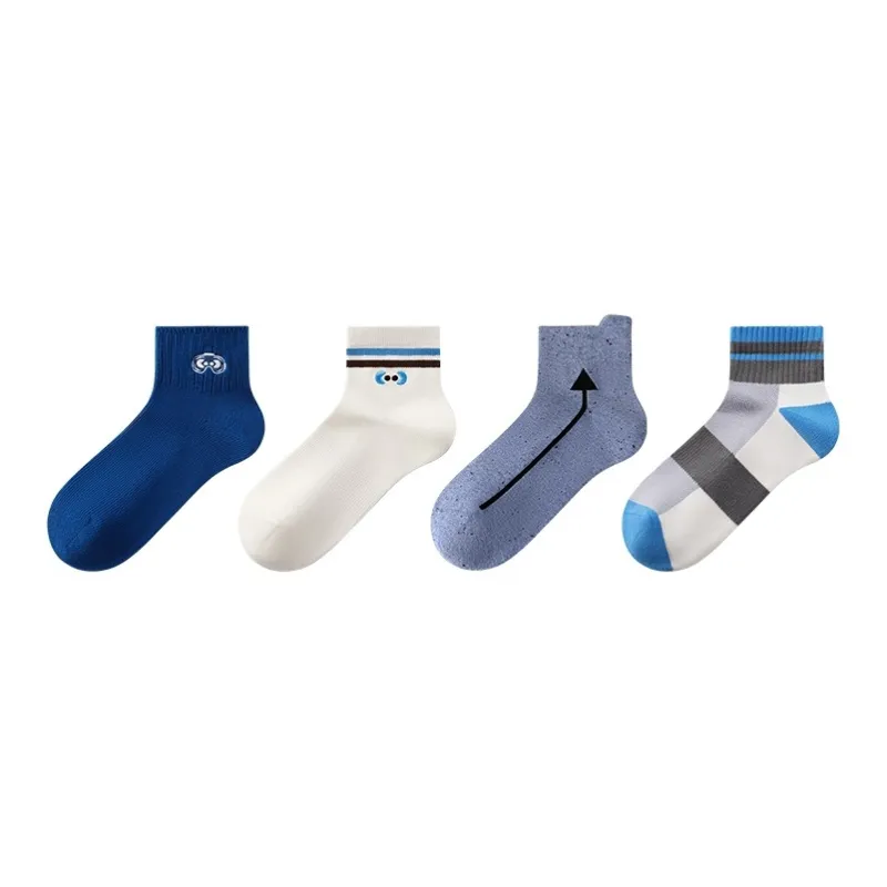 Crabsecret Ankle Socks Men's 4 Pack-0