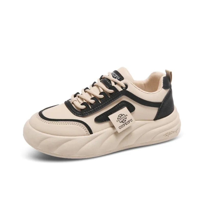 Gai Renpu Slip Resistant, Abrasion Resistant, Breathable Low Top Skateboard Shoes Women's Black-0