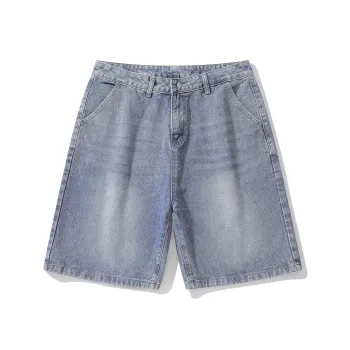 Small Columns Under The Sea Denim Shorts Unisex