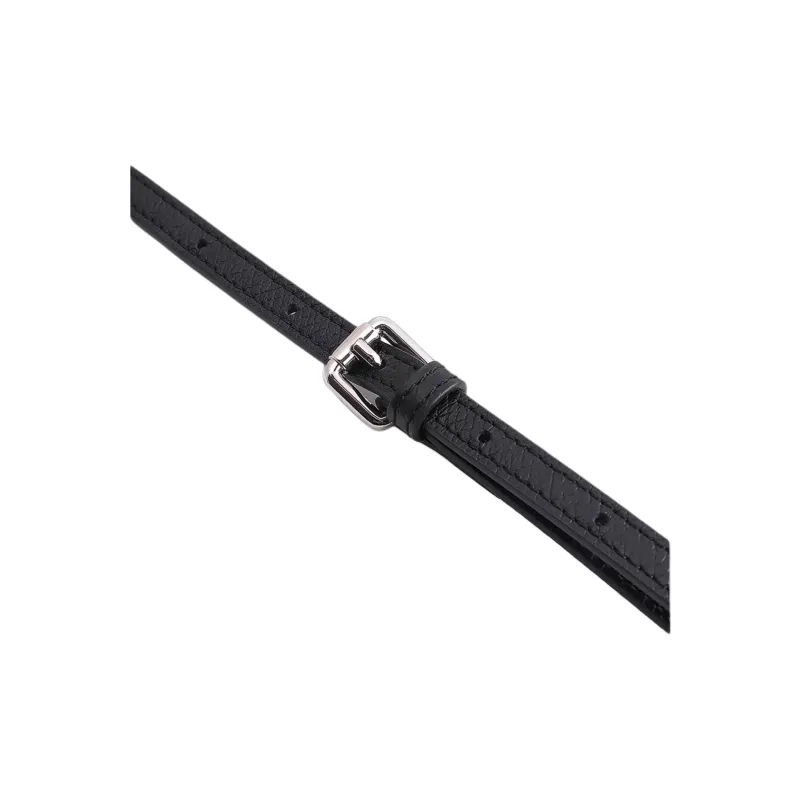 Ingenuity Handmade Cow Leather Bag Strap Women's Black-4