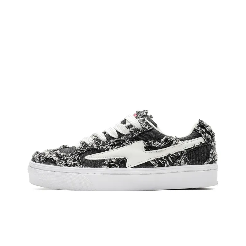 Colorful Creations Skateboard Shoes Unisex Low Top Denim Blue/Denim Black-7