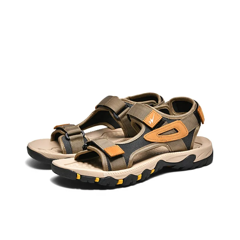 Binary Beach Sandals Men's Khaki-1