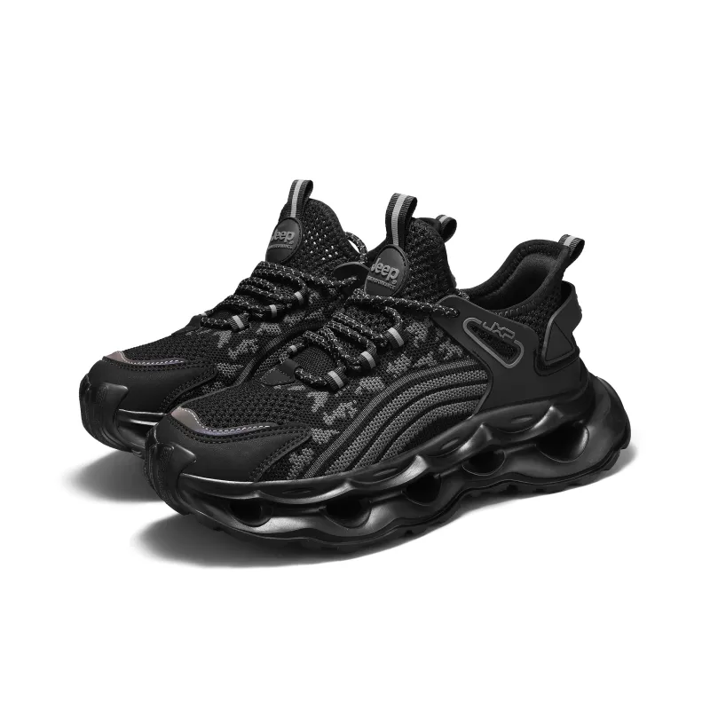 Jeep Cushioning Height Increasing Abrasion Resistant Slip Resistant Low Top Chunky Sneakers Men's-9