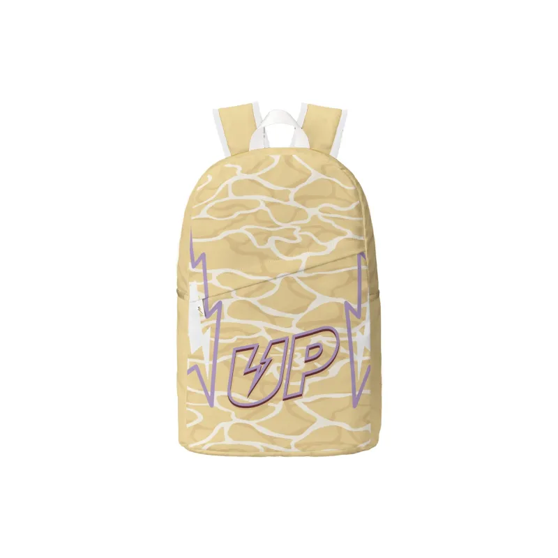 TURN UP Polyester Backpack Unisex Yellow-0