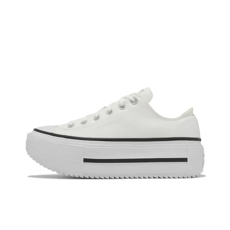 Converse Chuck Taylor All Star Lift Double Stack Low 'White Black'-0