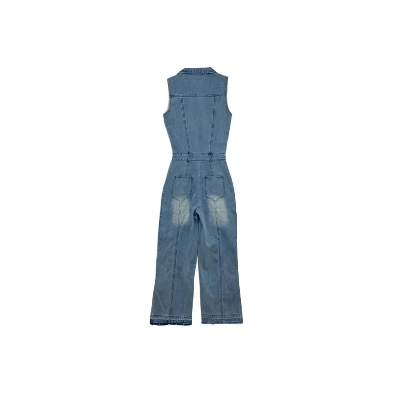 Icicofficial Jumpsuits Women's Blue Jumpsuit-1