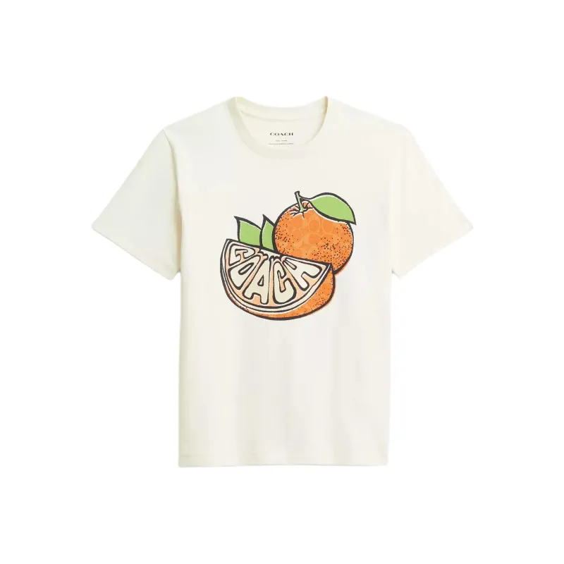 COACH Regular T Shirt Women's White-0