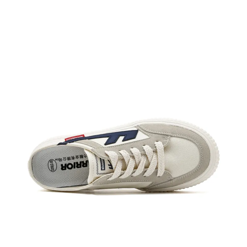 WARRIOR Skateboard Shoes Women's Low Top Beige-4