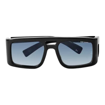 JACQUES MARIE MAGE Acetate Aviator Sunglasses Men's Black